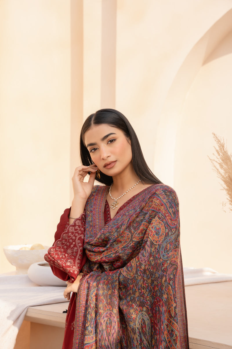 MWD-26 DHANAK 3PC STITCHED | UNSTITCHED