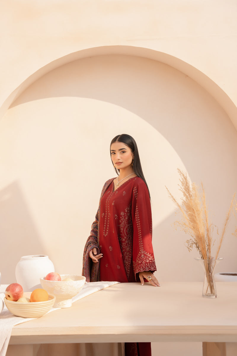 MWD-26 DHANAK 3PC STITCHED | UNSTITCHED