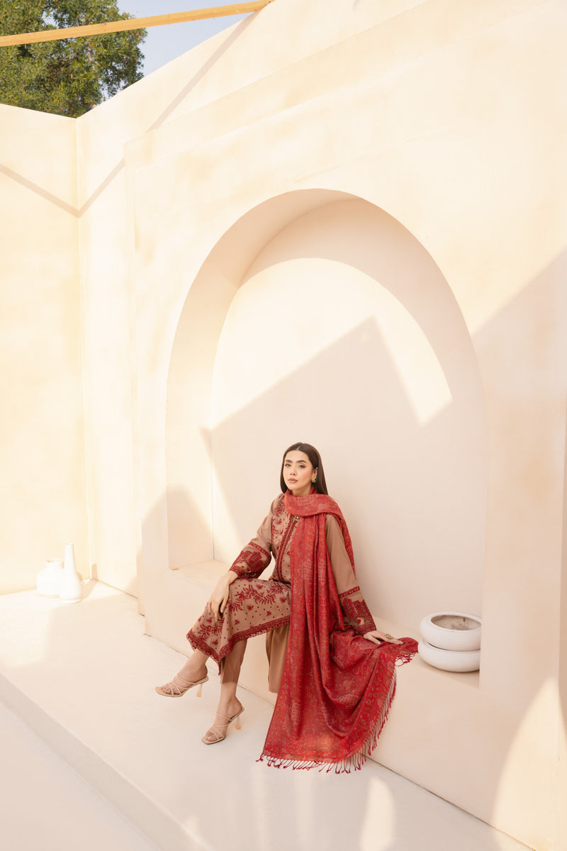 MWD-28 DHANAK 3PC STITCHED | UNSTITCHED