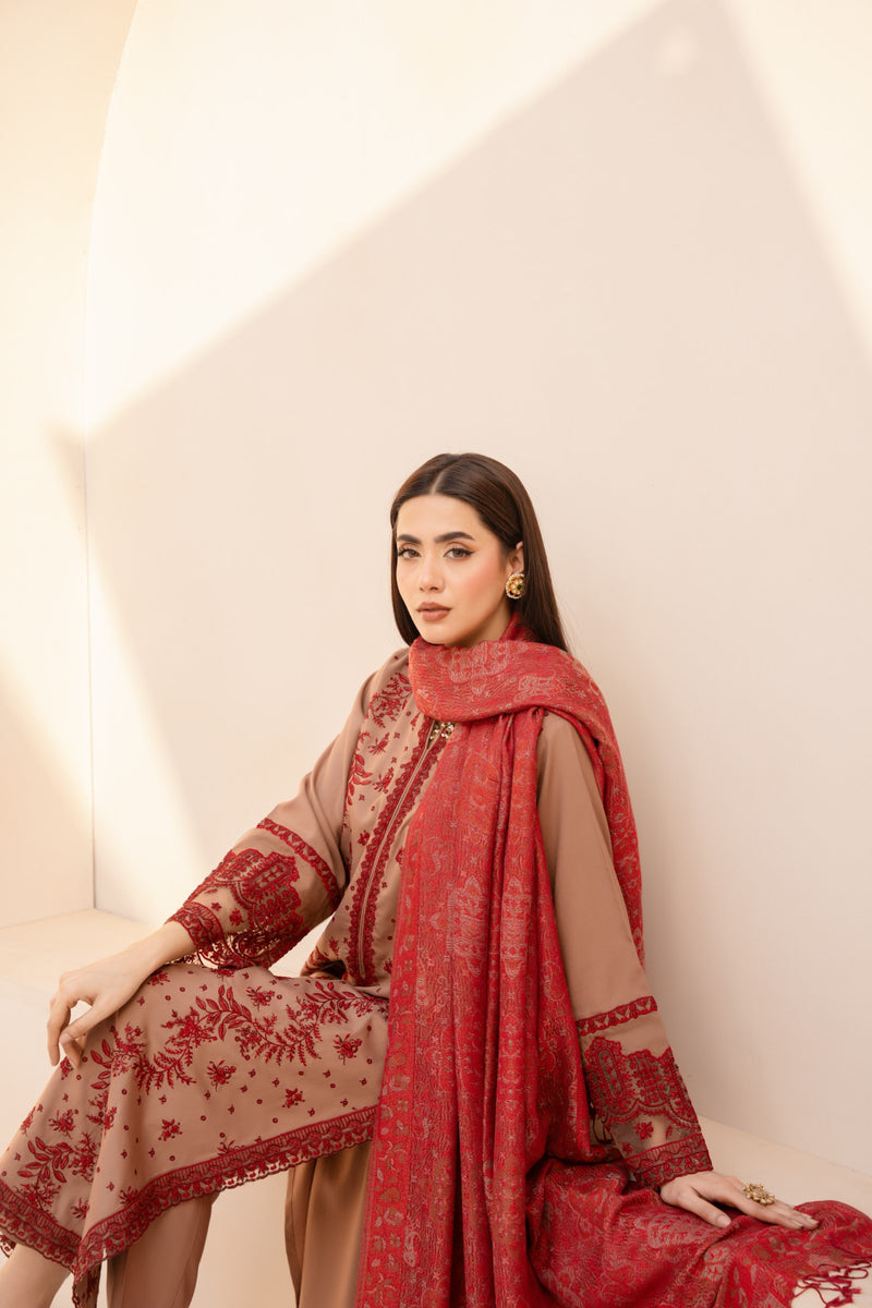 MWD-28 DHANAK 3PC STITCHED | UNSTITCHED