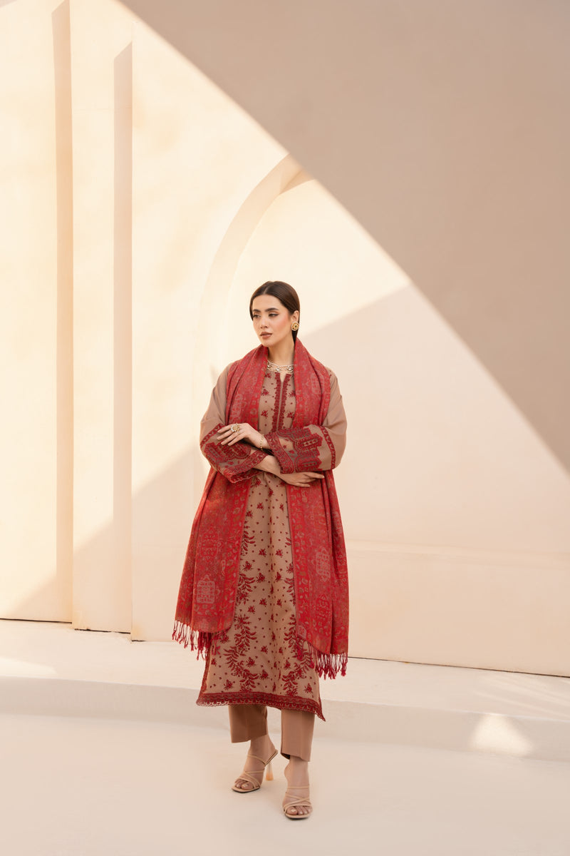 MWD-28 DHANAK 3PC STITCHED | UNSTITCHED