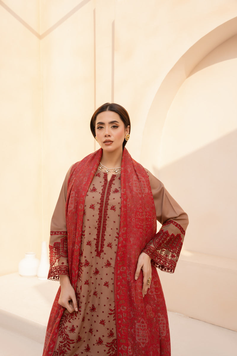 MWD-28 DHANAK 3PC STITCHED | UNSTITCHED