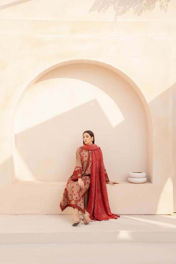 MWD-28 DHANAK 3PC STITCHED | UNSTITCHED