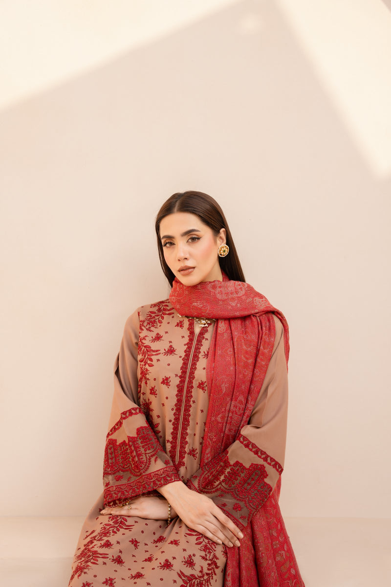 MWD-28 DHANAK 3PC STITCHED | UNSTITCHED