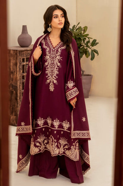 MWS-08 WINTER EMBROIDERED 3PC
