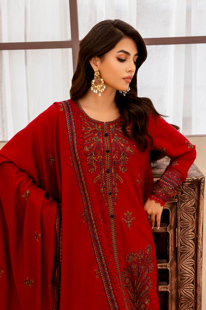 MWS-09 WINTER  EMBROIDERED 3PC