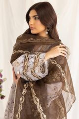 PLS-122  3PC SILK LAWN STITCHED