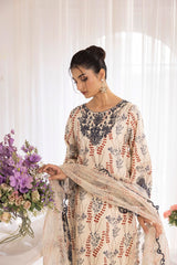 PLS-125 3PC SILK LAWN STITCHED