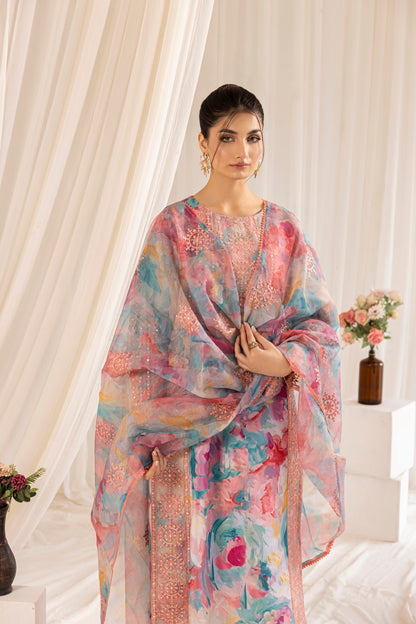 PLS-126 3PC SILK LAWN STITCHED I UNSTITCHED