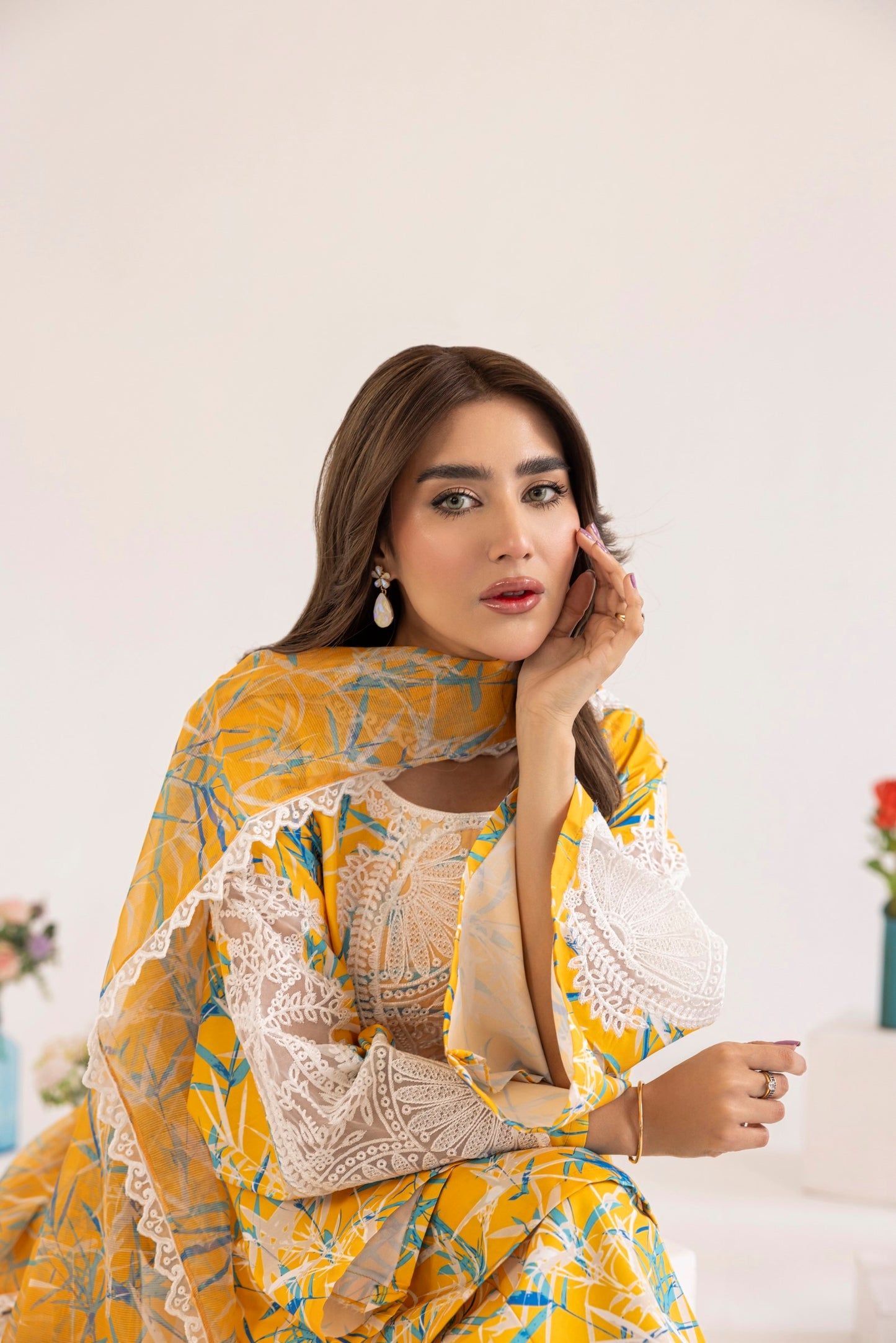 PLS-127 3PC SILK LAWN STITCHED I UNSTITCHED