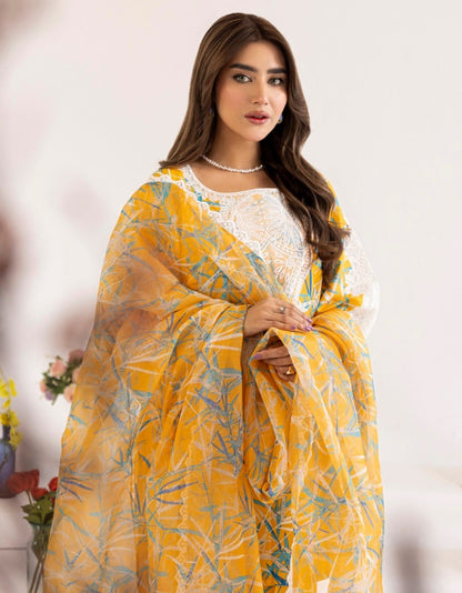 PLS-127 3PC SILK LAWN STITCHED I UNSTITCHED