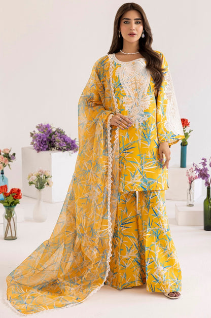 PLS-127 3PC SILK LAWN STITCHED I UNSTITCHED