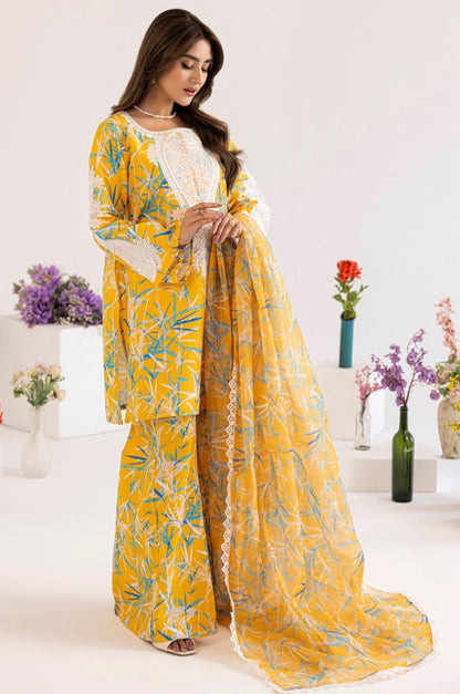 PLS-127 3PC SILK LAWN STITCHED I UNSTITCHED