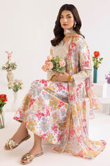 PLS-131 3PC SILK LAWN STITCHED I UNSTITCHED