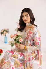 PLS-131 3PC SILK LAWN STITCHED I UNSTITCHED