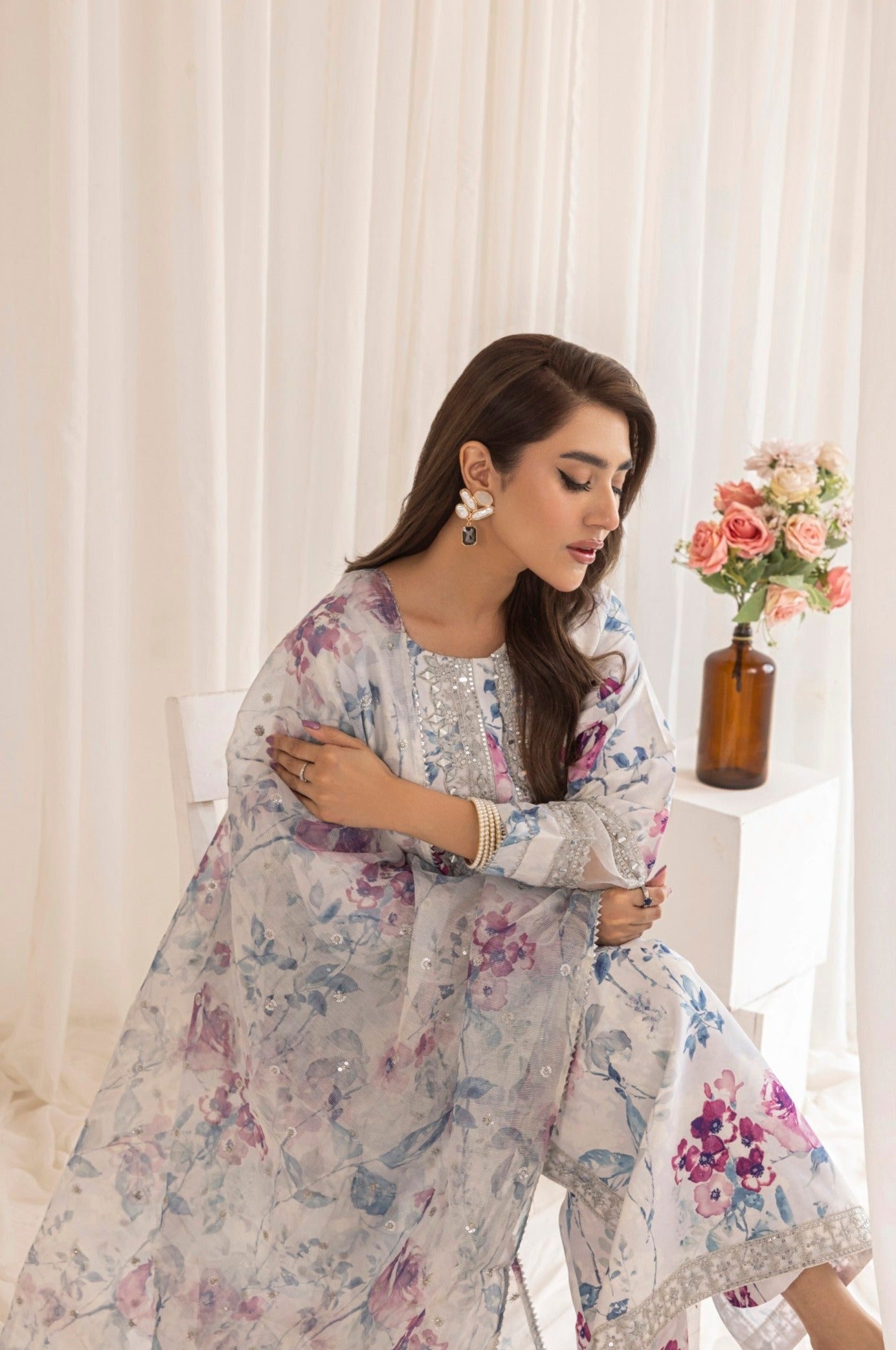 PLS-134 3PC SILK LAWN STITCHED I UNSTITCHED