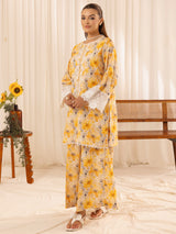 PLS-137 2PC SILK LAWN STITCHED
