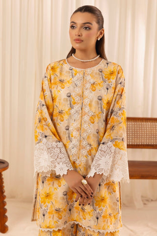 PLS-137 2PC SILK LAWN STITCHED