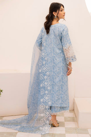 PLS-30  3PC SILK LAWN   STITCHED