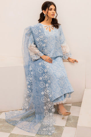 PLS-30  3PC SILK LAWN   STITCHED