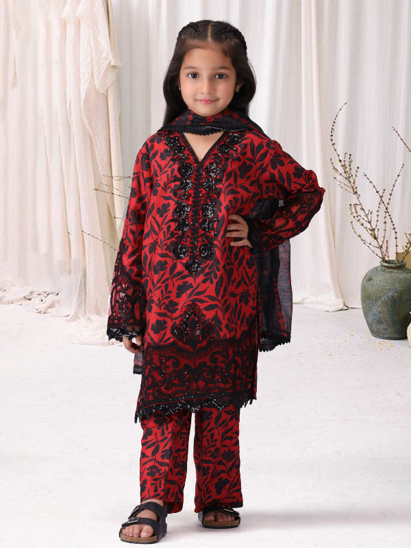 MKA-09 3PC GIRLS STITCHED