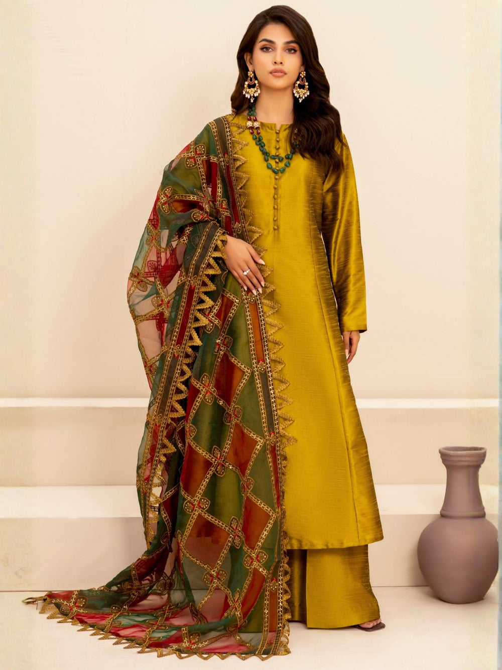 MGS-11 3Pcs Raw Silk STITCHED