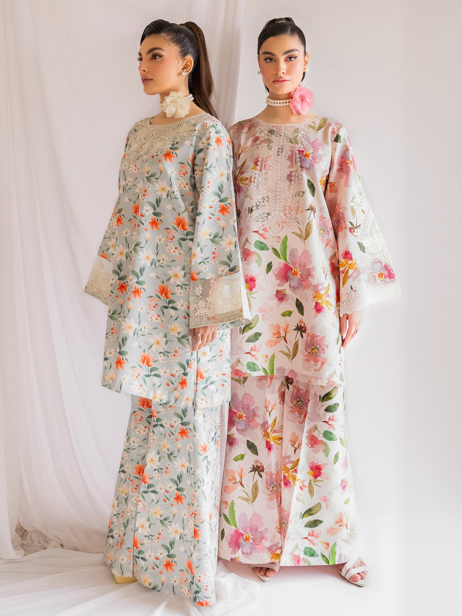 Windflower - Mesh Panel Puff-Sleeve A-Line Dress | YesStyle | Pink long  sleeve dress, Cute dresses, Korean dress