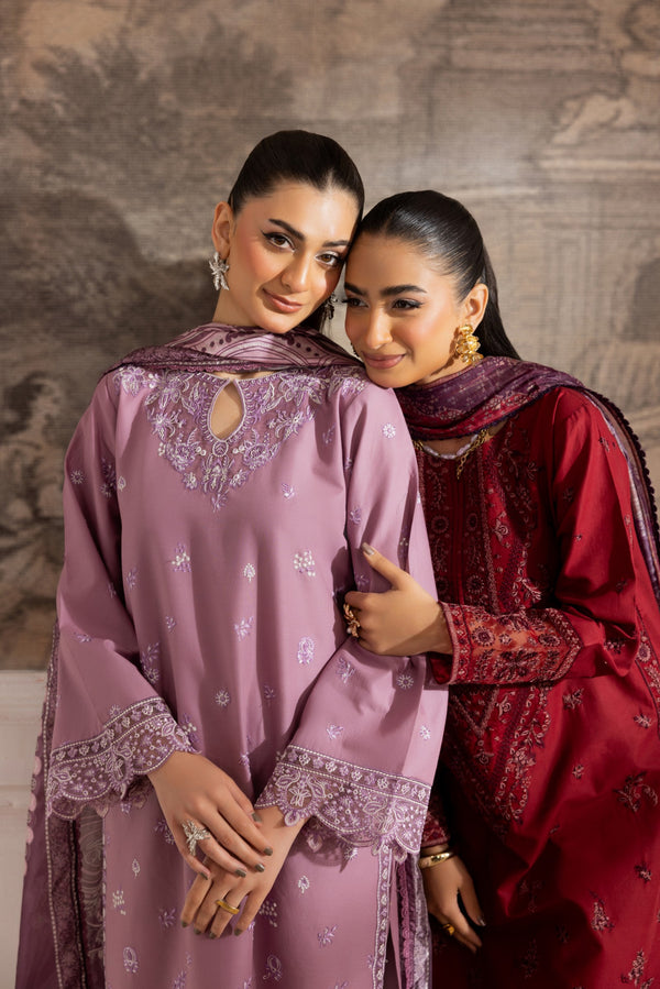 ZE-02 LAWN EMBROIDERED 3PC STITCHED/UNSTITCHED