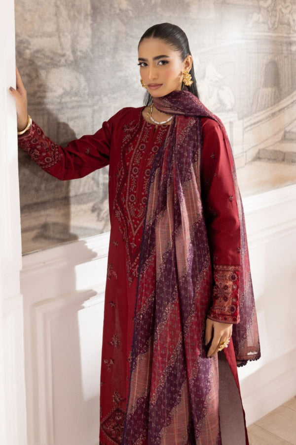 ZE-01 LAWN EMBROIDERED 3PC STITCHED