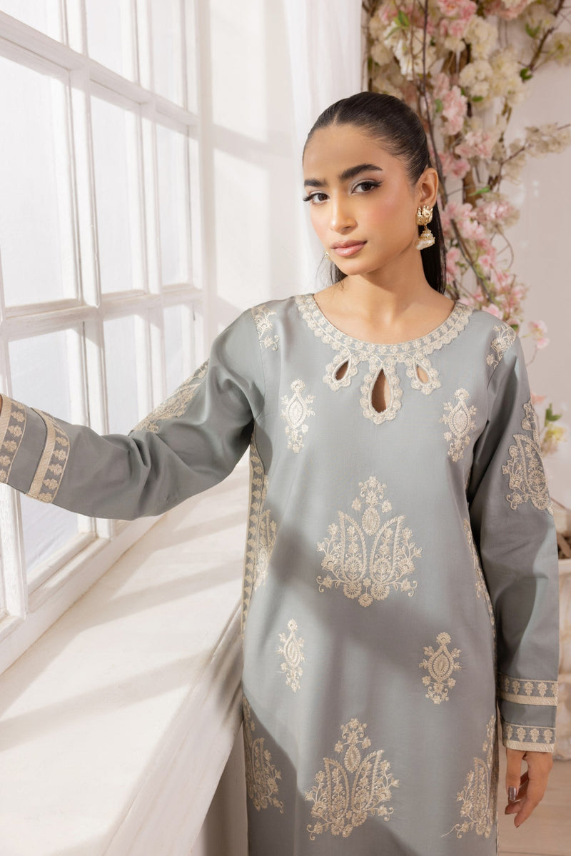 ZE-03 LAWN EMBROIDERED 3PC STITCHED/UNSTITCHED