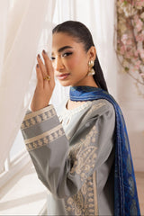 ZE-03 LAWN EMBROIDERED 3PC STITCHED/UNSTITCHED