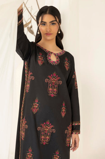LEM-20 2PC EMBROIDERED LAWN STITCHED