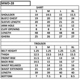 MWD-28 DHANAK 3PC STITCHED
