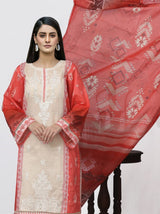 MED-04  LAWN 2PC STITCHED