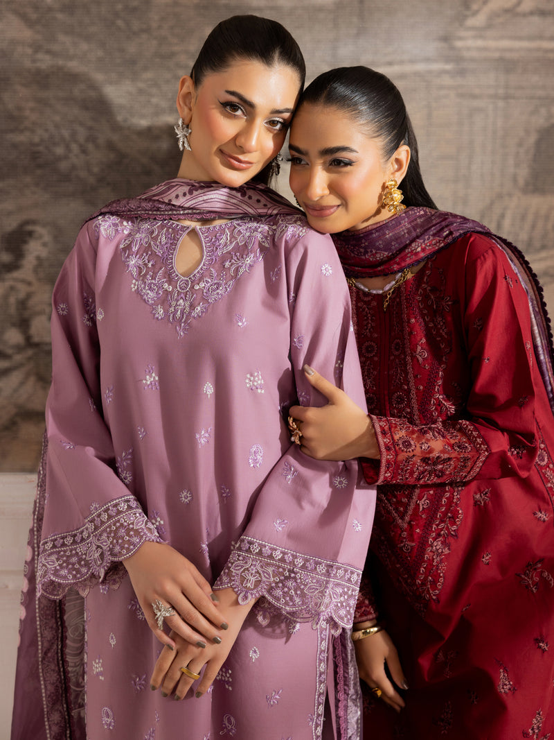 ZE-01 LAWN EMBROIDERED 3PC STITCHED