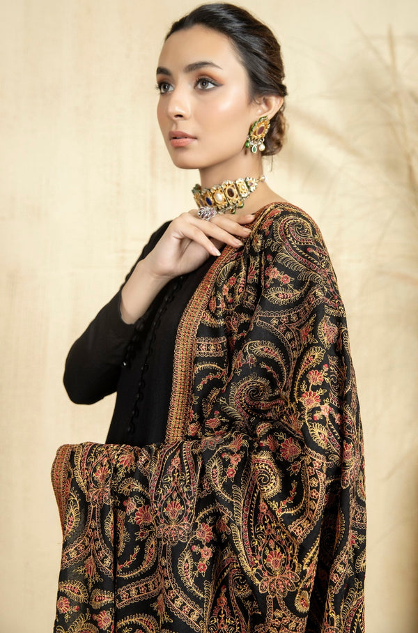 DES-04 EMBROIDERED SHAWL