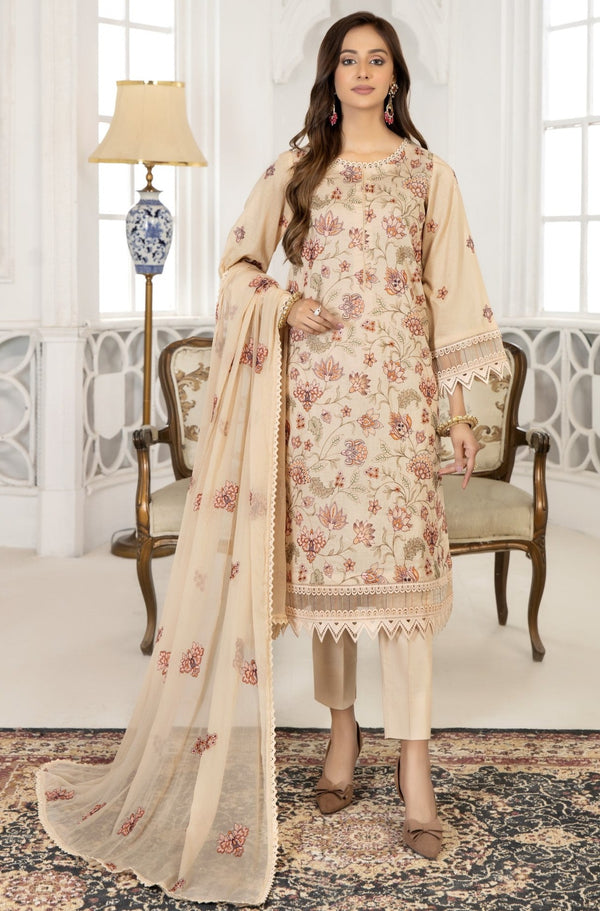 ME-22-117 2Pcs Embroidered lawn  (SHIRT+TROUSER))