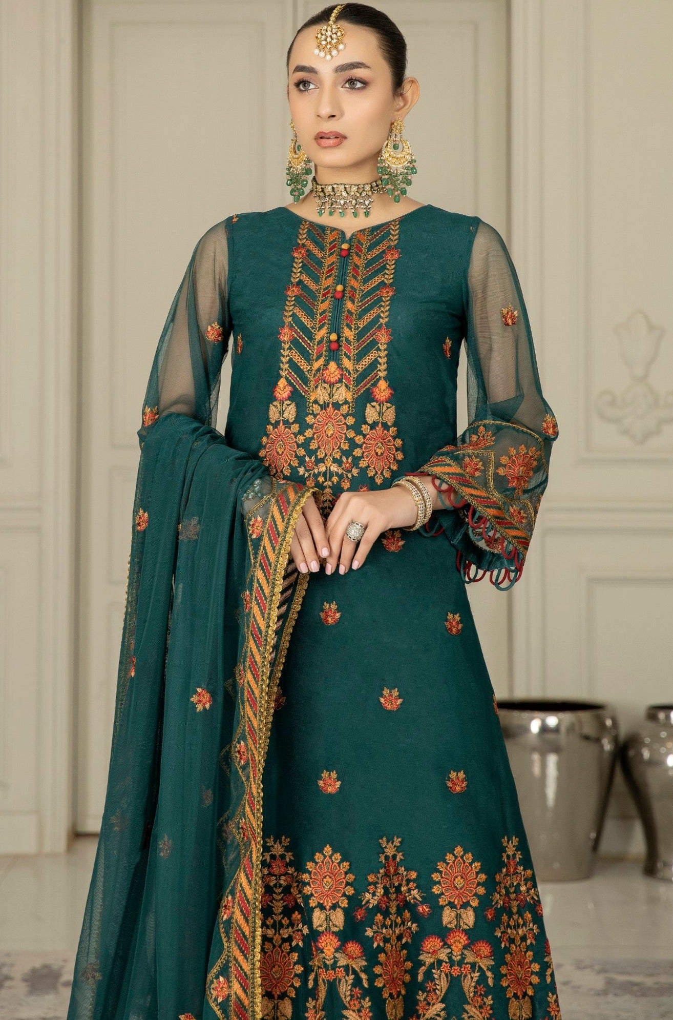 Buy Embroidered Chiffon Dresses For Women Online In Pakistan – Mohagni