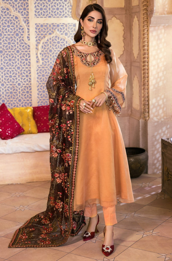 MGB-21-12 UNSTITCHED CHIFFON 3 PCS