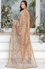 POM-04  ORGANZA EMBROIDERED 2 PCS